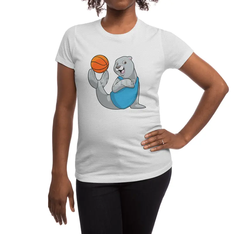 Seal at Basketball Sports Spor T-Shirt