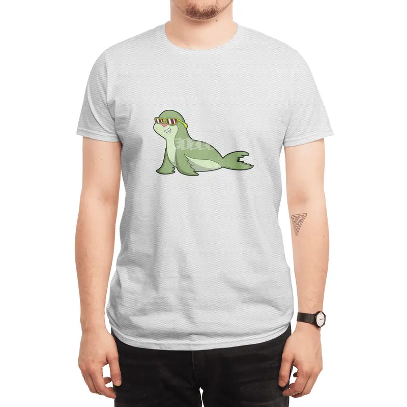 Seal with Sunglasses Spor T-Shirt