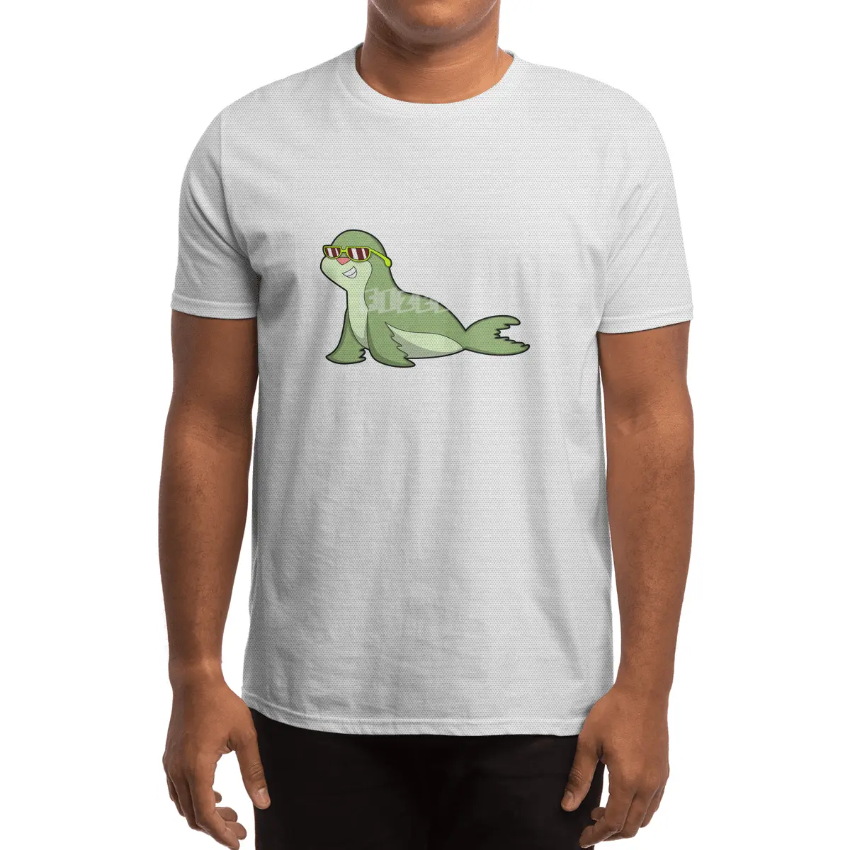 Seal with Sunglasses Spor T-Shirt