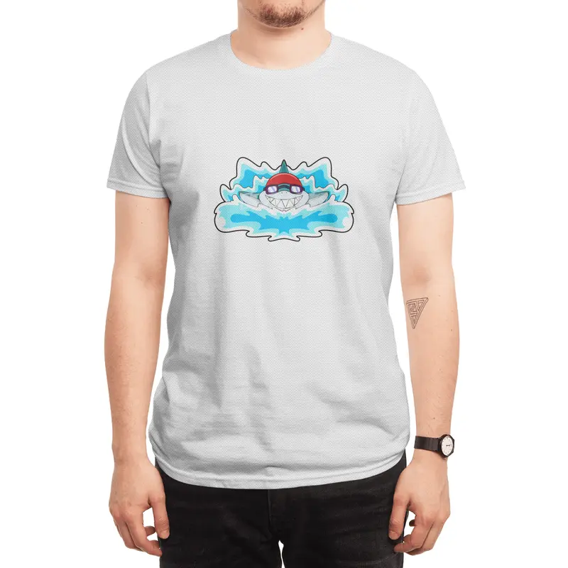 Shark at Swimming with Swimming goggles Spor T-Shirt