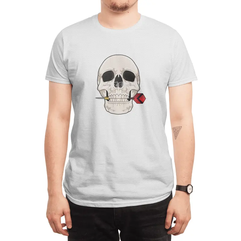 Skull at Darts with Dart Spor T-Shirt