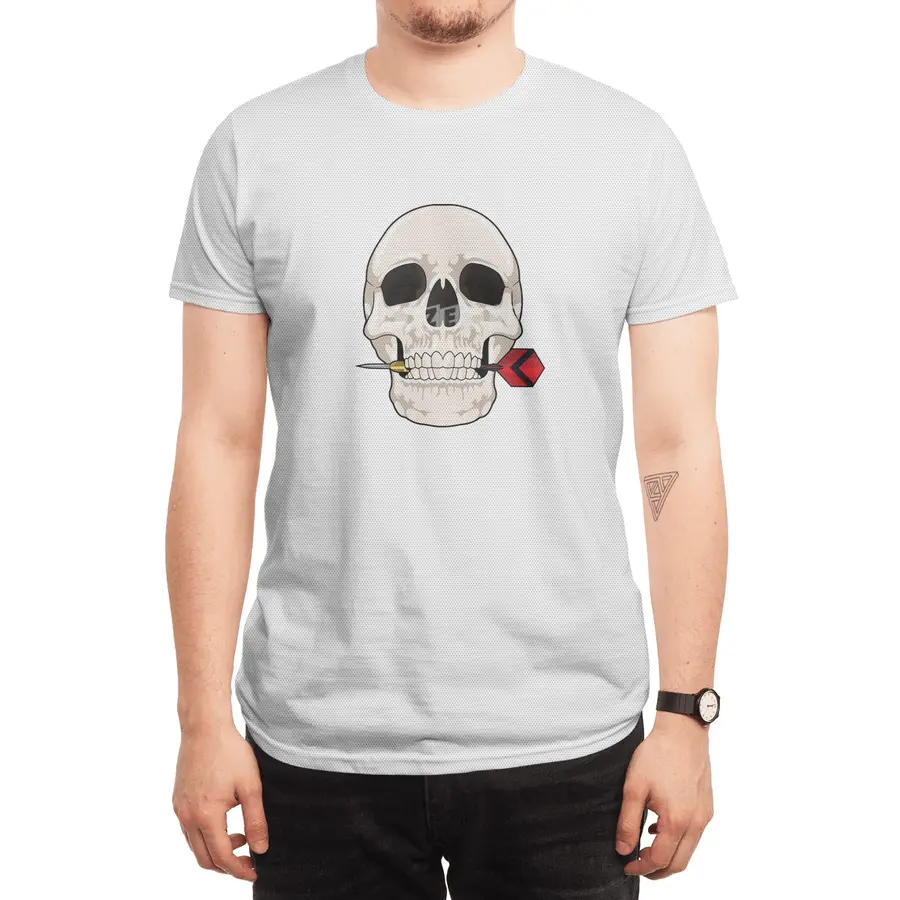Skull at Darts with Dart Spor T-Shirt