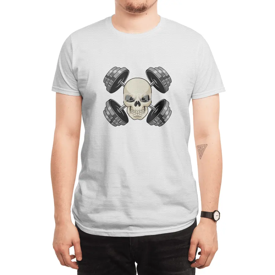 Skull Strength training Dumbbells Spor T-Shirt