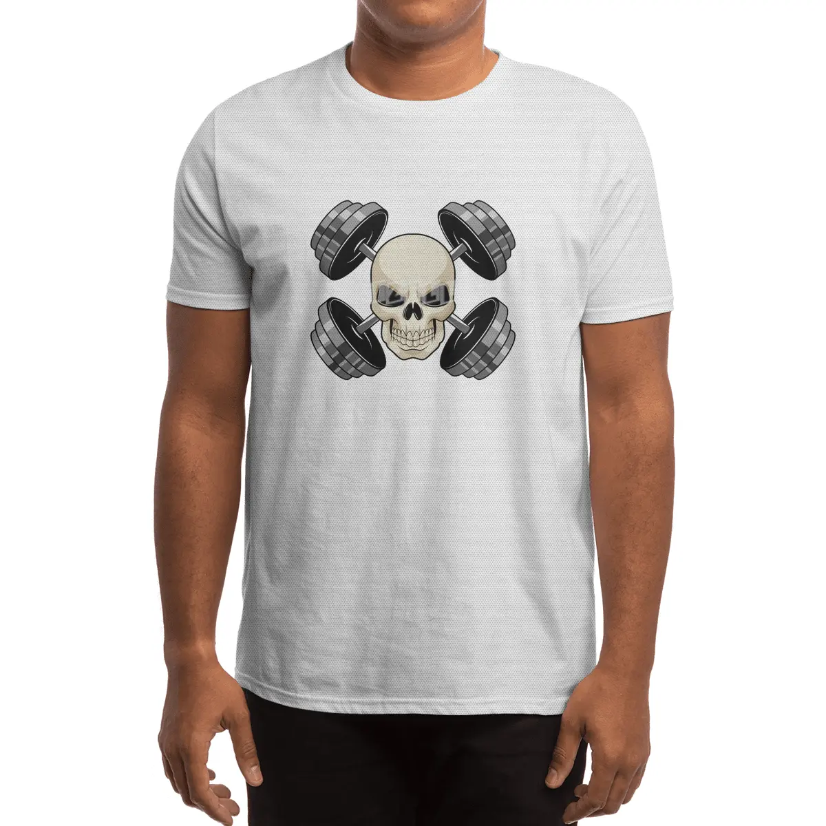 Skull Strength training Dumbbells Spor T-Shirt