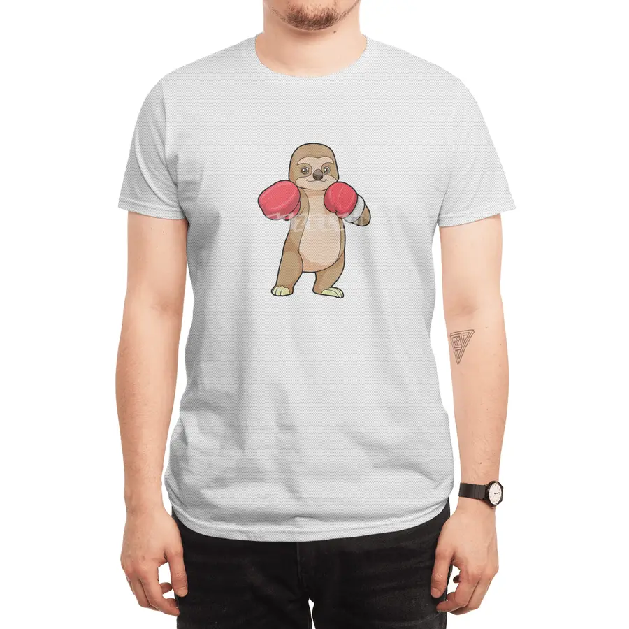 Sloth as Boxer with Boxing gloves Spor T-Shirt