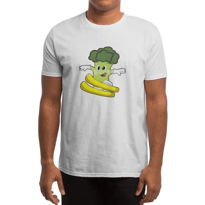 Broccoli as Skier with Ski Spor T-Shirt