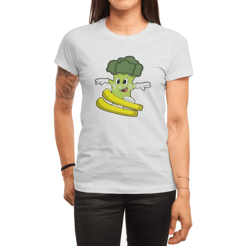 Broccoli as Skier with Ski Spor T-Shirt