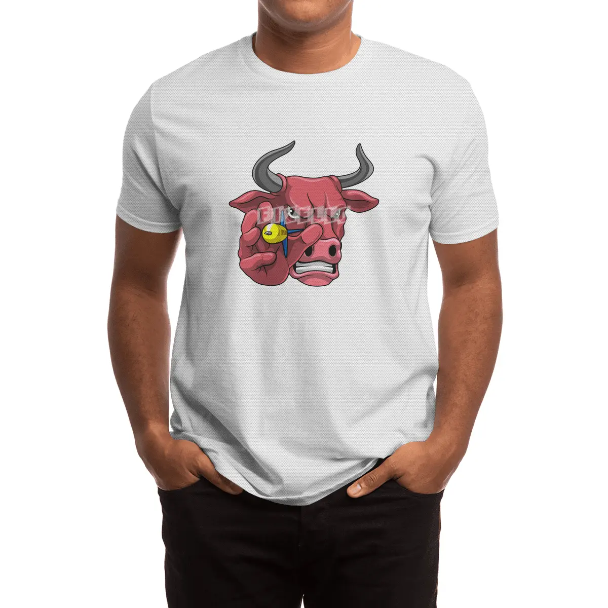 Bull at Darts with Dart Spor T-Shirt