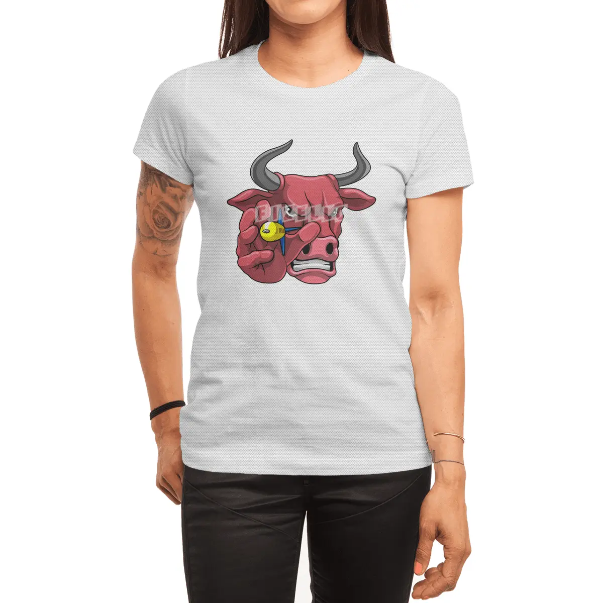 Bull at Darts with Dart Spor T-Shirt