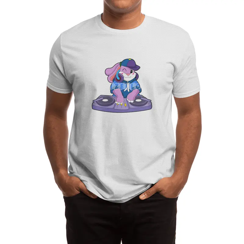 Bunny as Musician with Mixer Spor T-Shirt