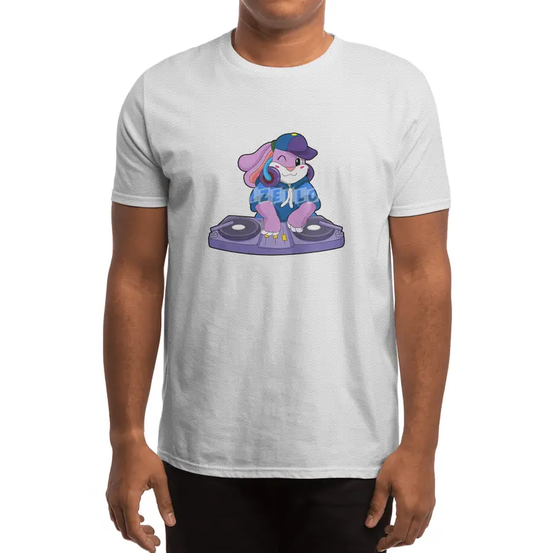 Bunny as Musician with Mixer Spor T-Shirt