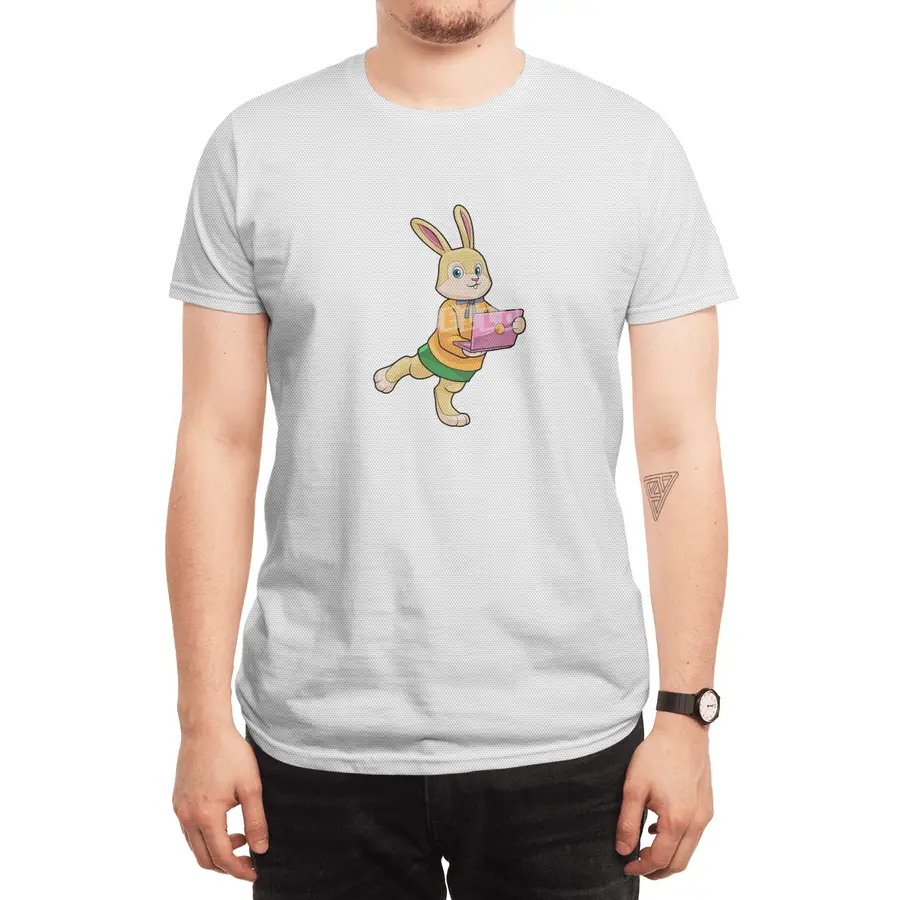 Bunny as Secretary with Laptop Spor T-Shirt