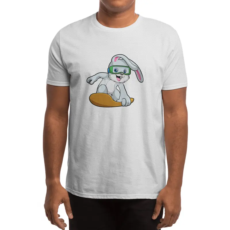 Bunny as Snowboarder with Snowboard Spor T-Shirt