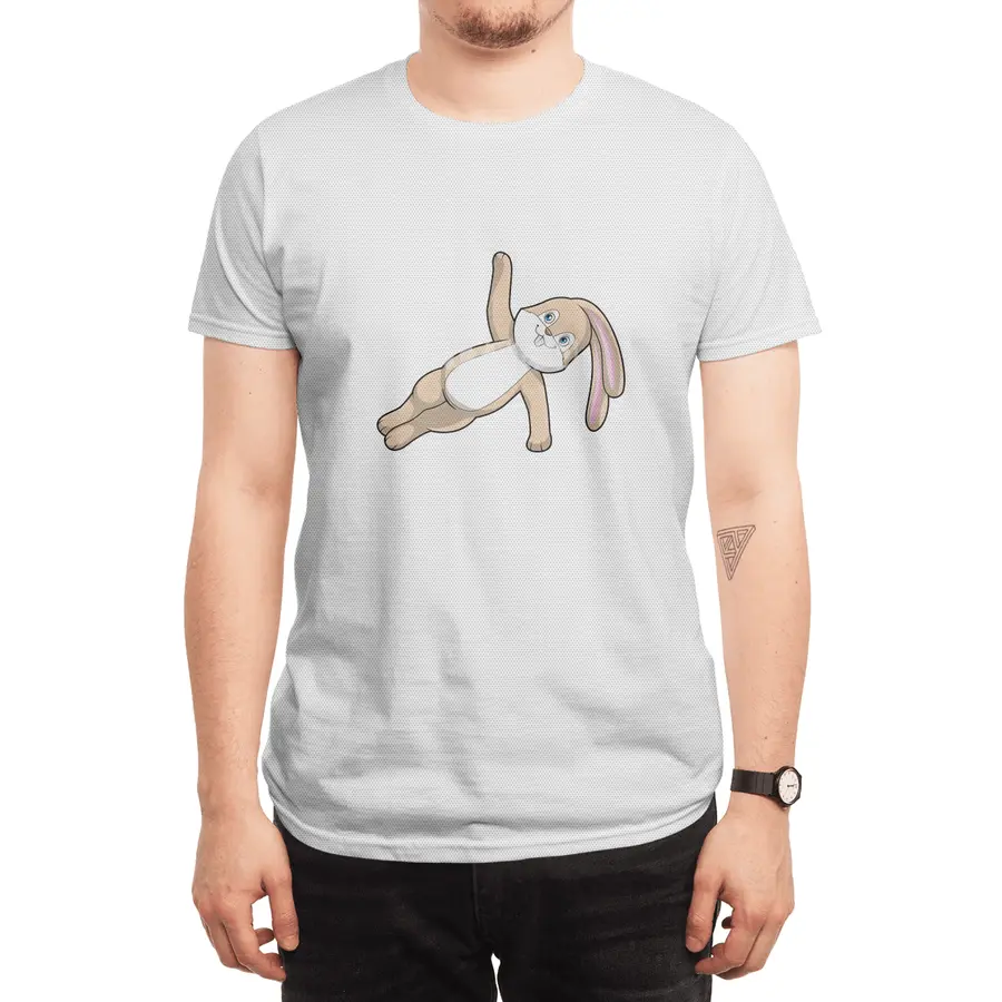Bunny at Yoga Stretching Spor T-Shirt