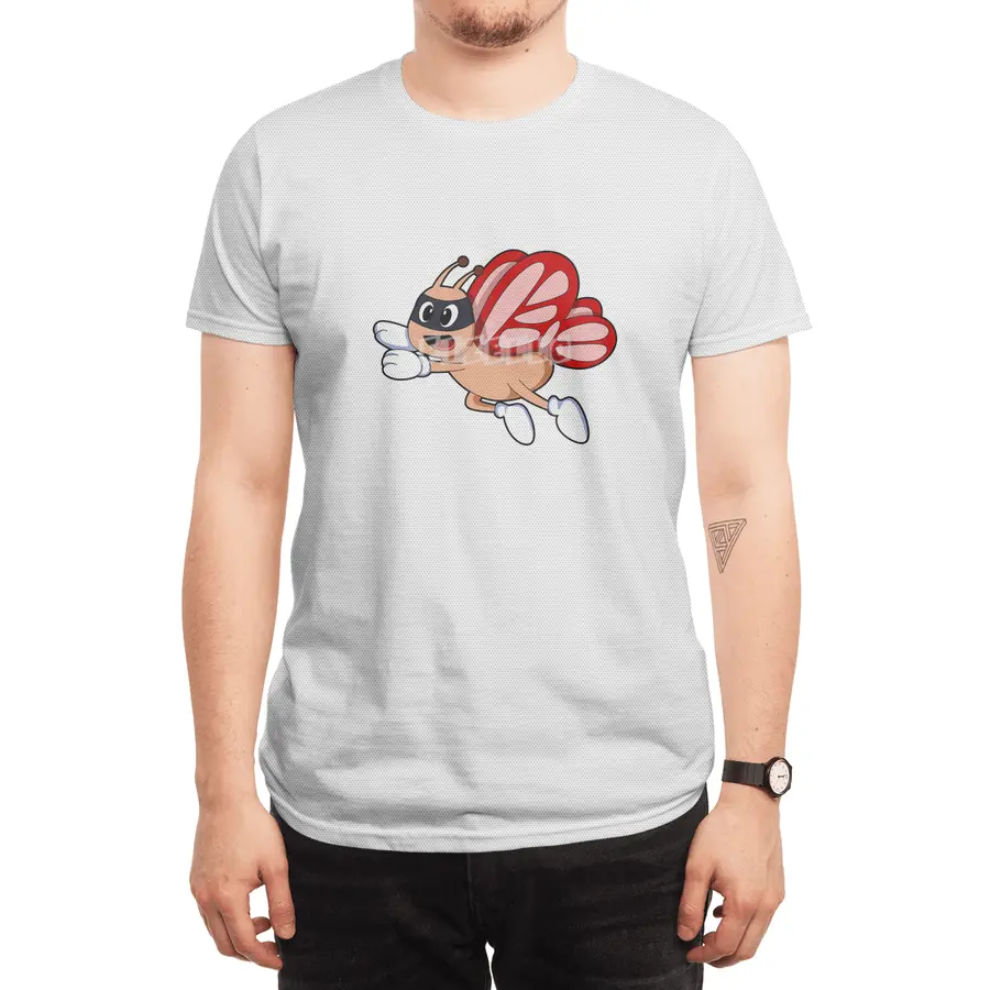 Butterfly as Hero with Mask Spor T-Shirt