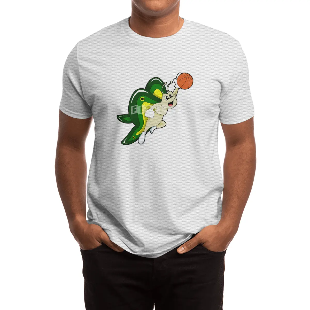 Butterfly at Basketball Sports Spor T-Shirt