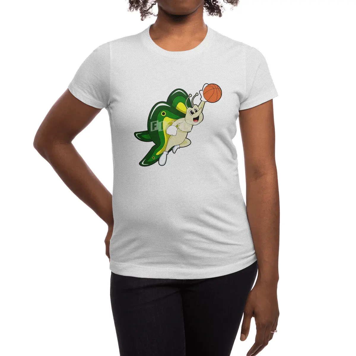 Butterfly at Basketball Sports Spor T-Shirt