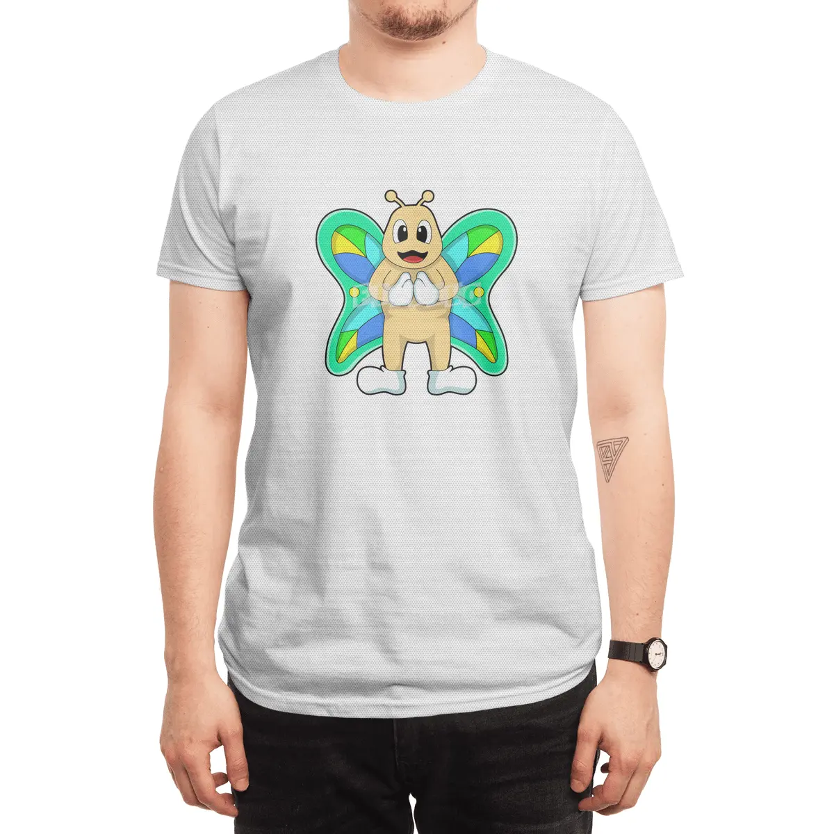 Butterfly happy Spor T-Shirt