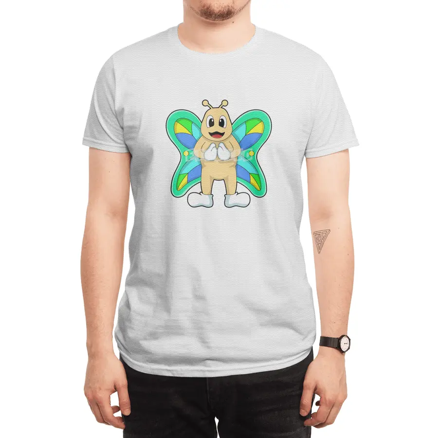Butterfly happy Spor T-Shirt
