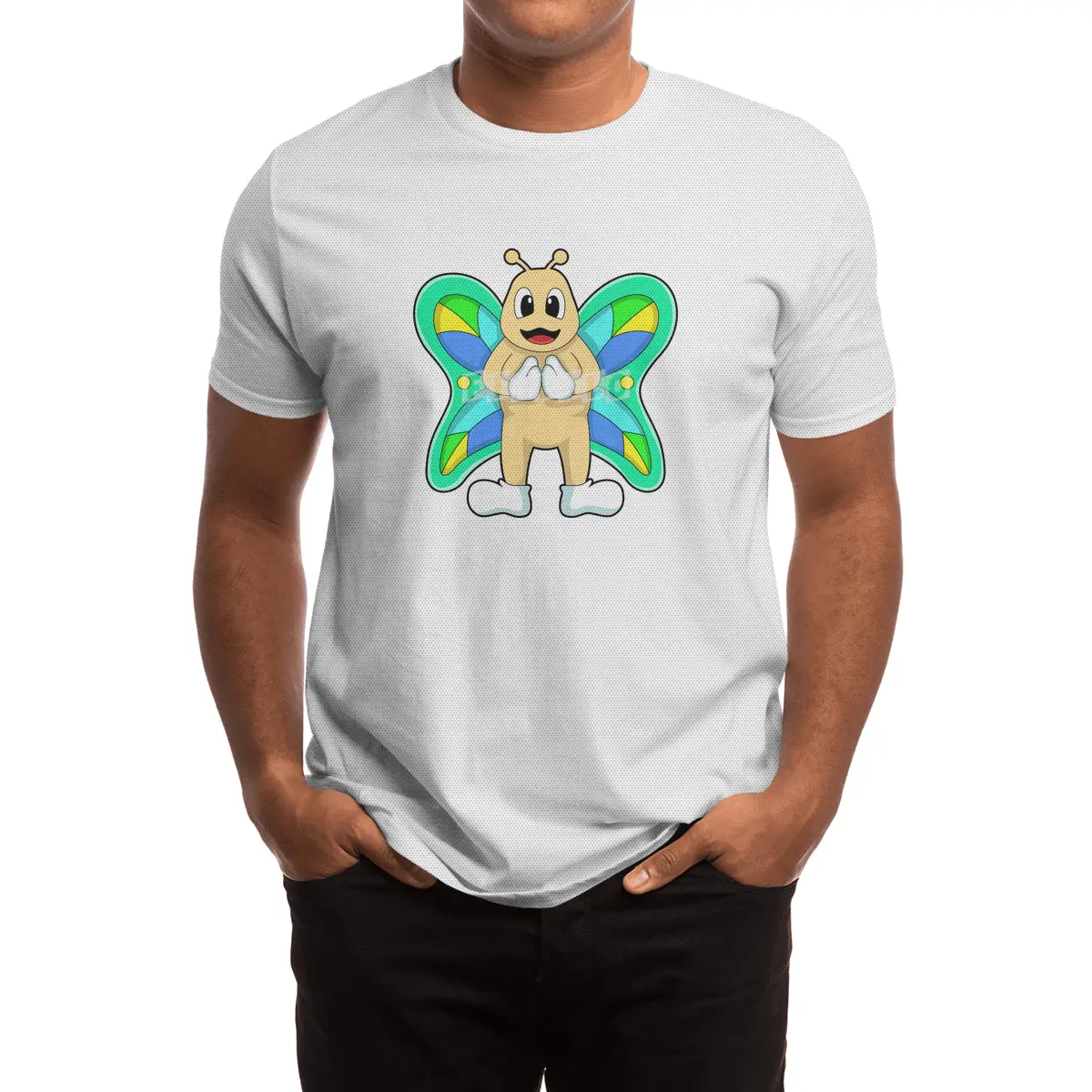 Butterfly happy Spor T-Shirt