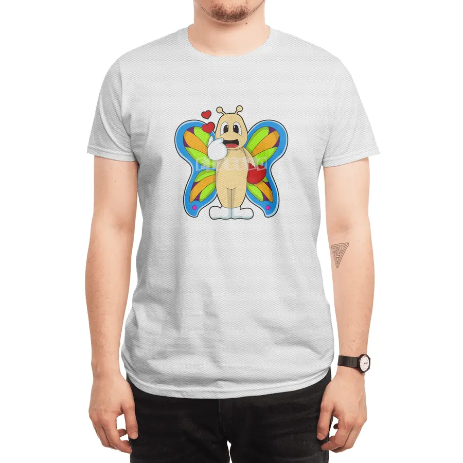 Butterfly with Heart Spor T-Shirt