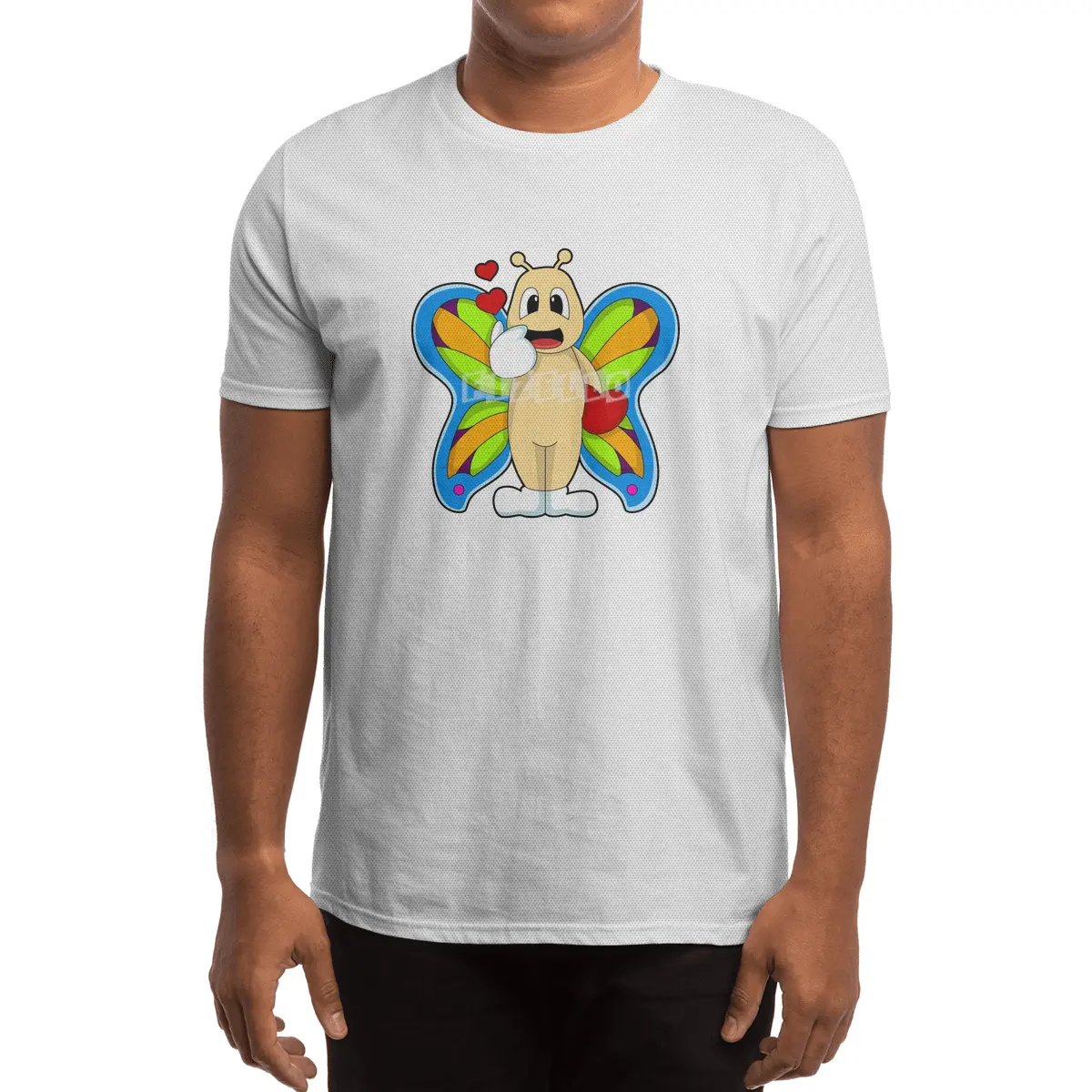Butterfly with Heart Spor T-Shirt