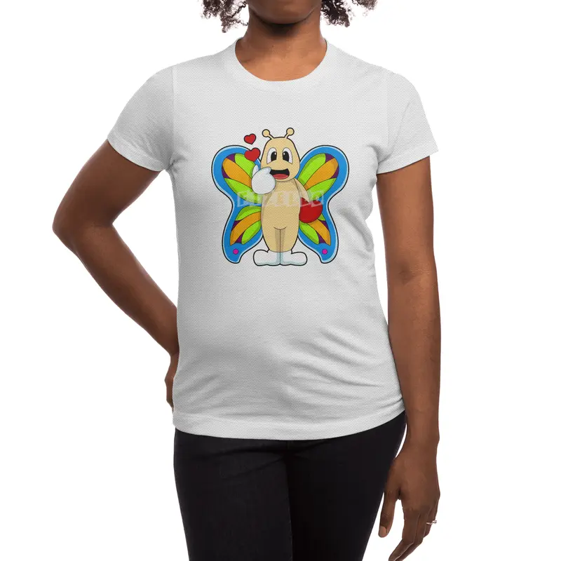 Butterfly with Heart Spor T-Shirt