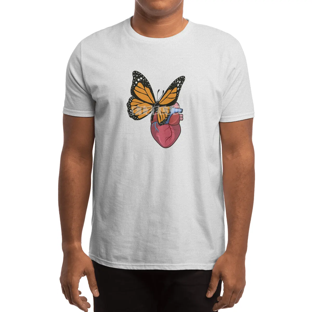 Butterfly with Heart Spor T-Shirt
