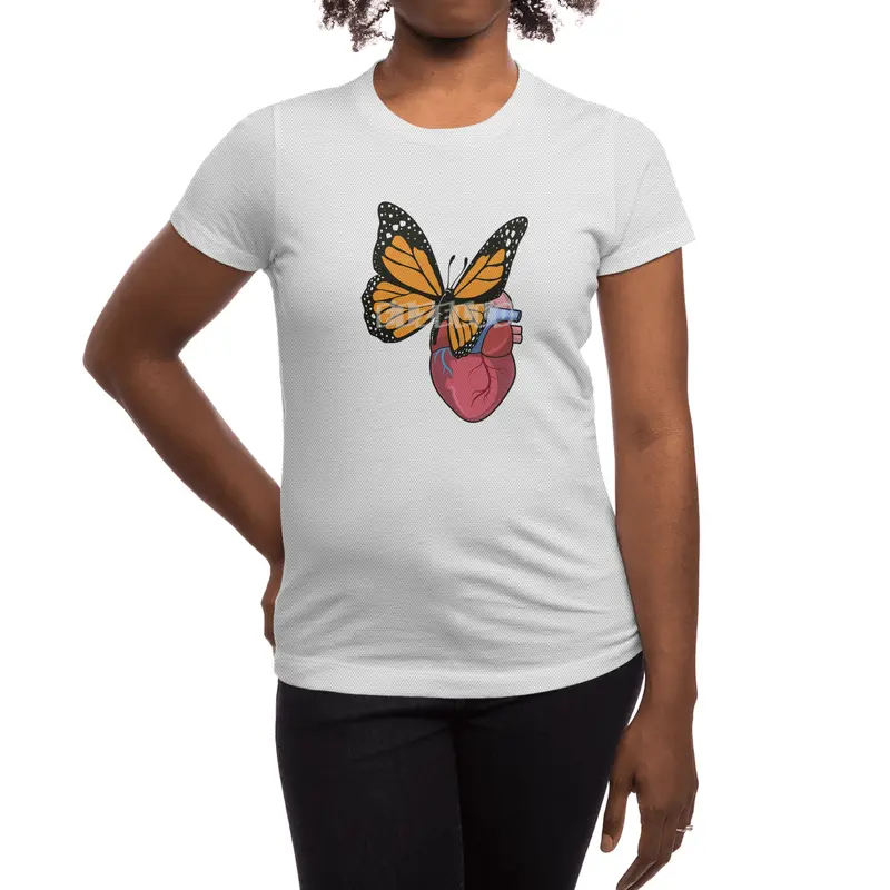 Butterfly with Heart Spor T-Shirt