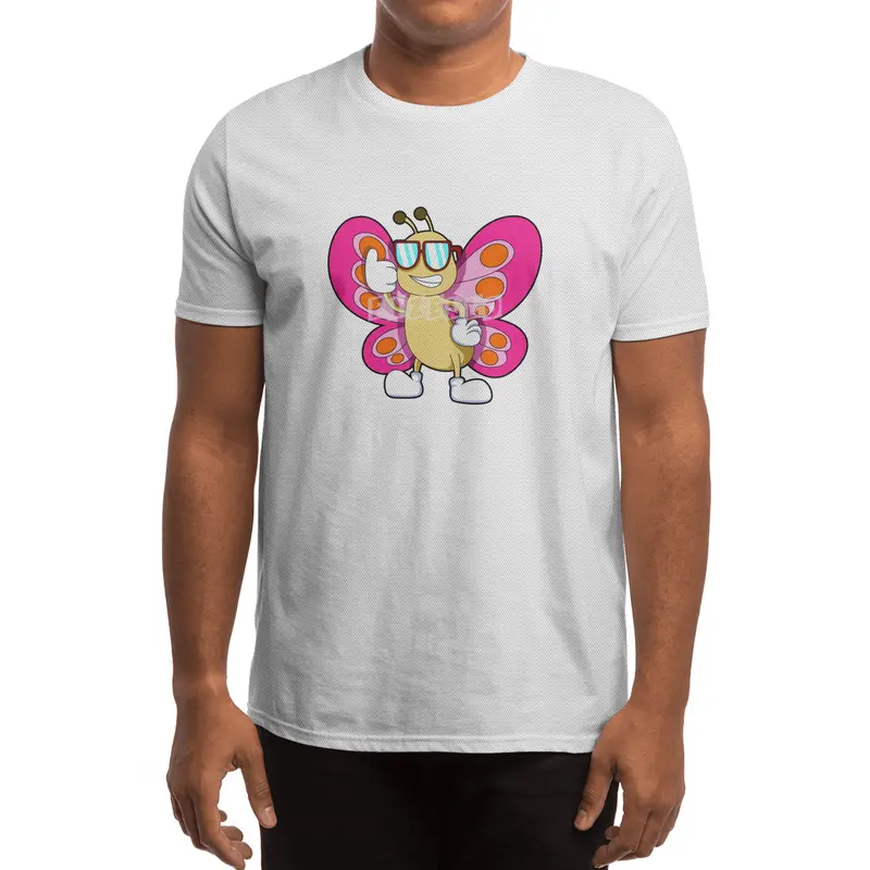 Butterfly with Sunglasses Spor T-Shirt