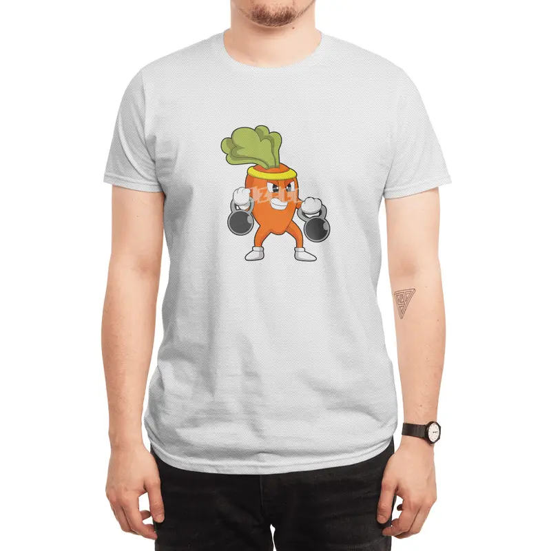 Carrot at Fitness with Dumbbells Spor T-Shirt