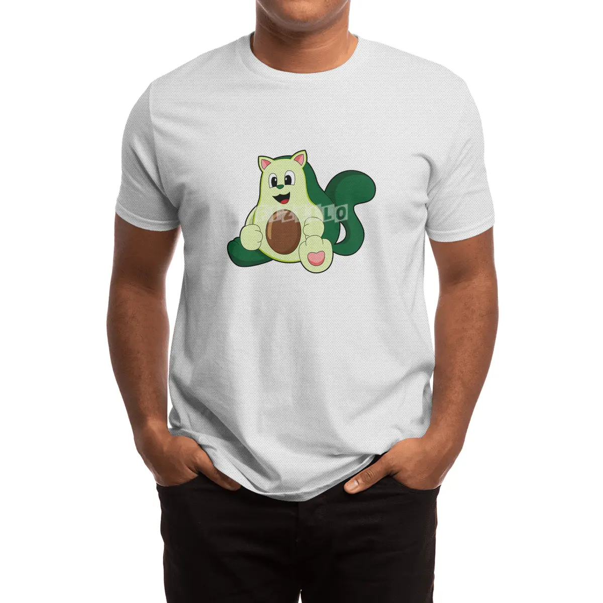 Cat as Avocado Spor T-Shirt