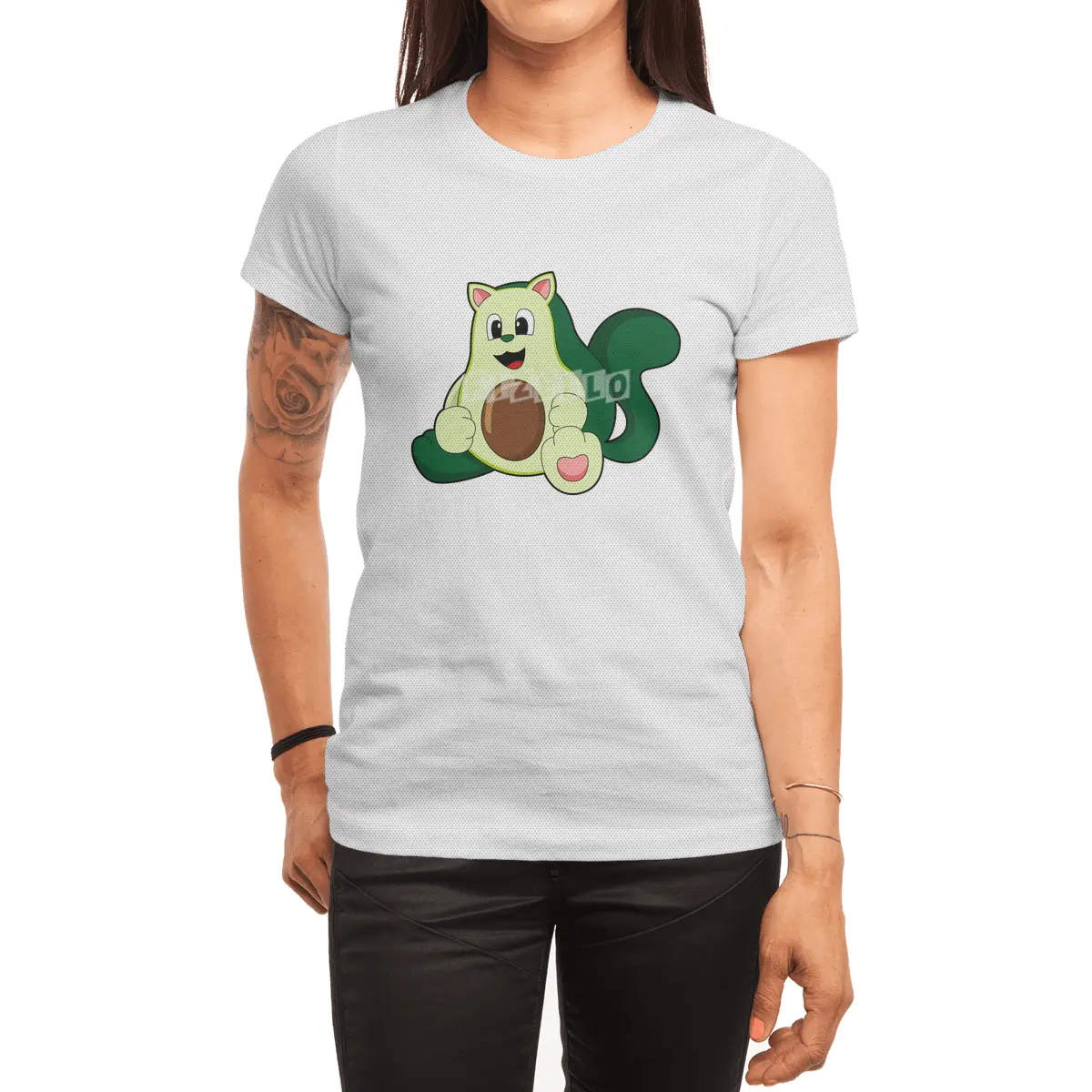 Cat as Avocado Spor T-Shirt