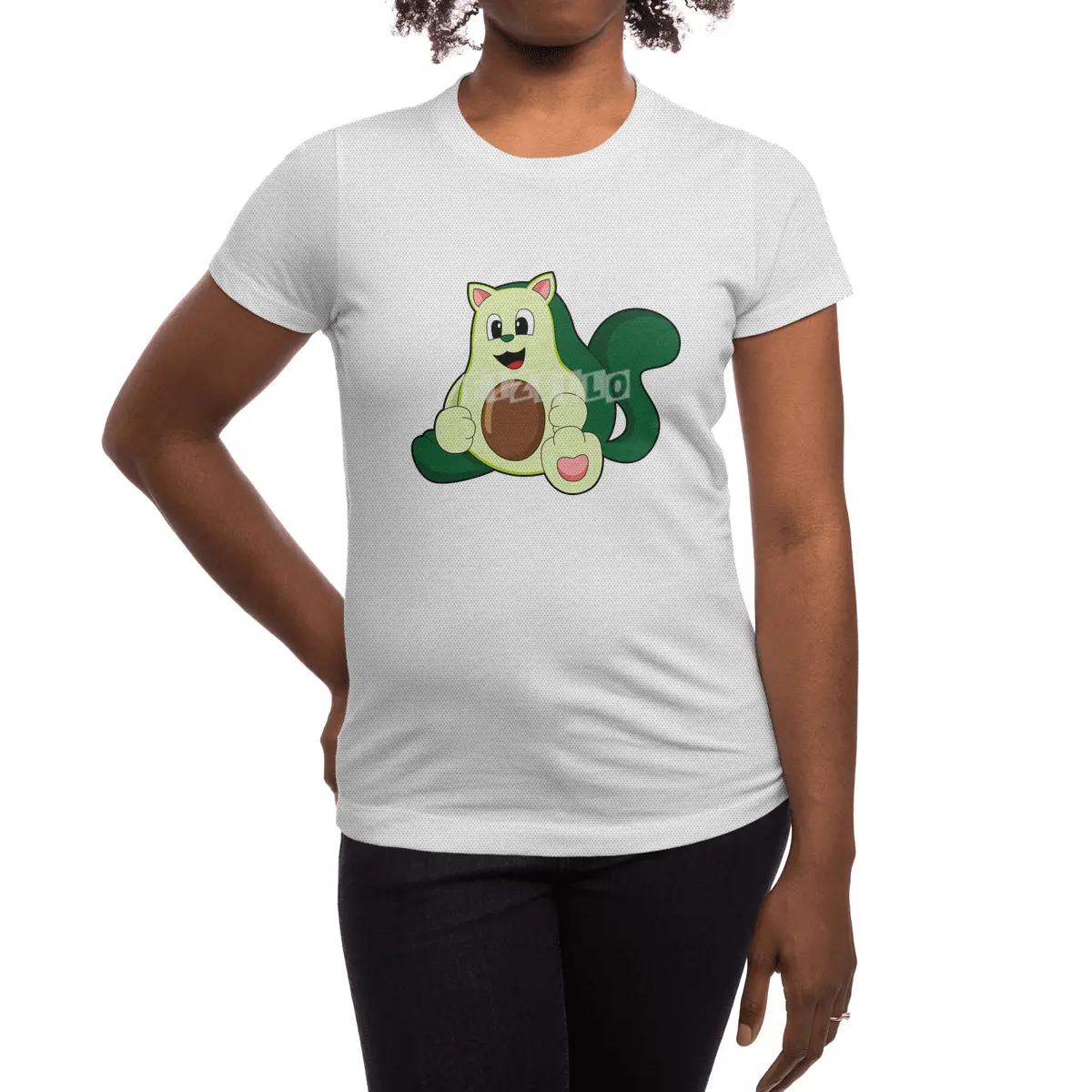 Cat as Avocado Spor T-Shirt