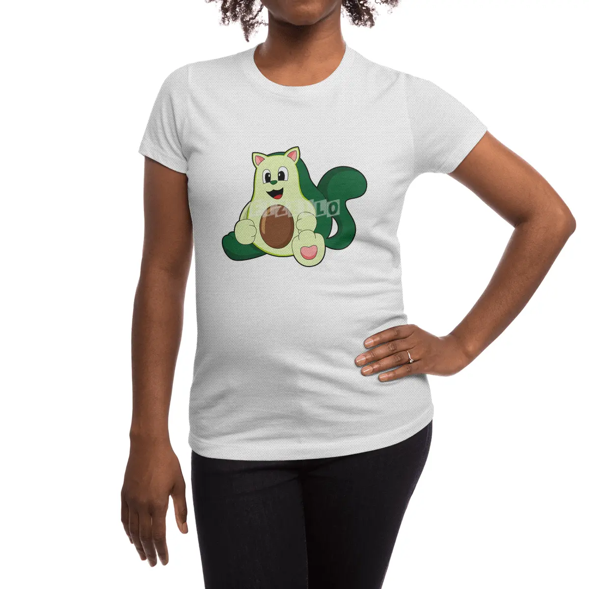 Cat as Avocado Spor T-Shirt