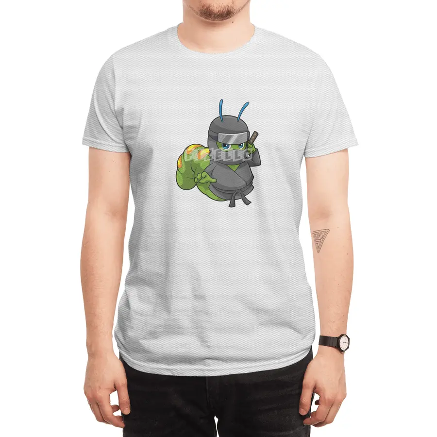 Caterpillar as Ninja with Sword Spor T-Shirt