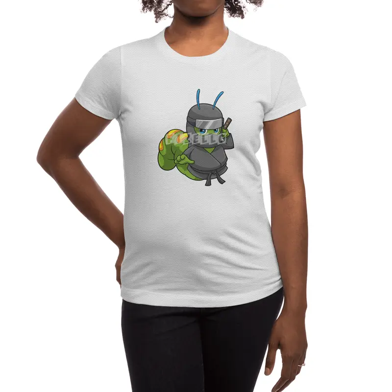 Caterpillar as Ninja with Sword Spor T-Shirt