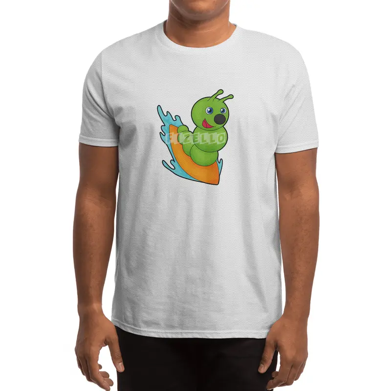 Caterpillar as Surfer with Surfboard Spor T-Shirt
