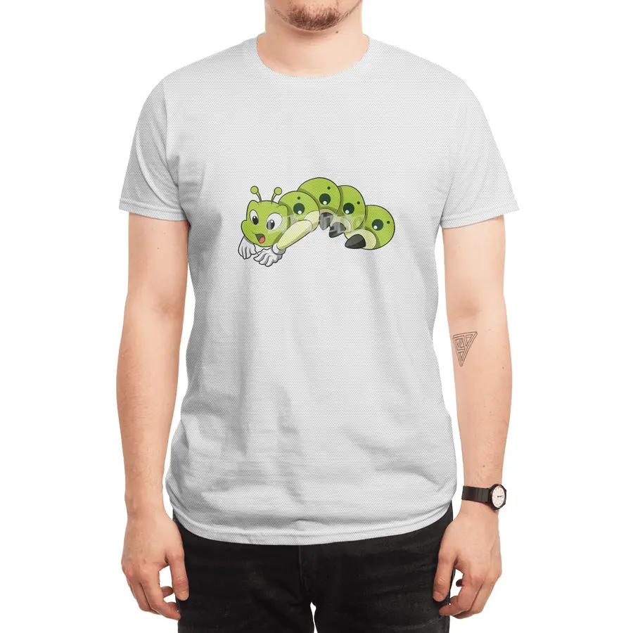Caterpillar at Yoga Stretching exercises Spor T-Shirt