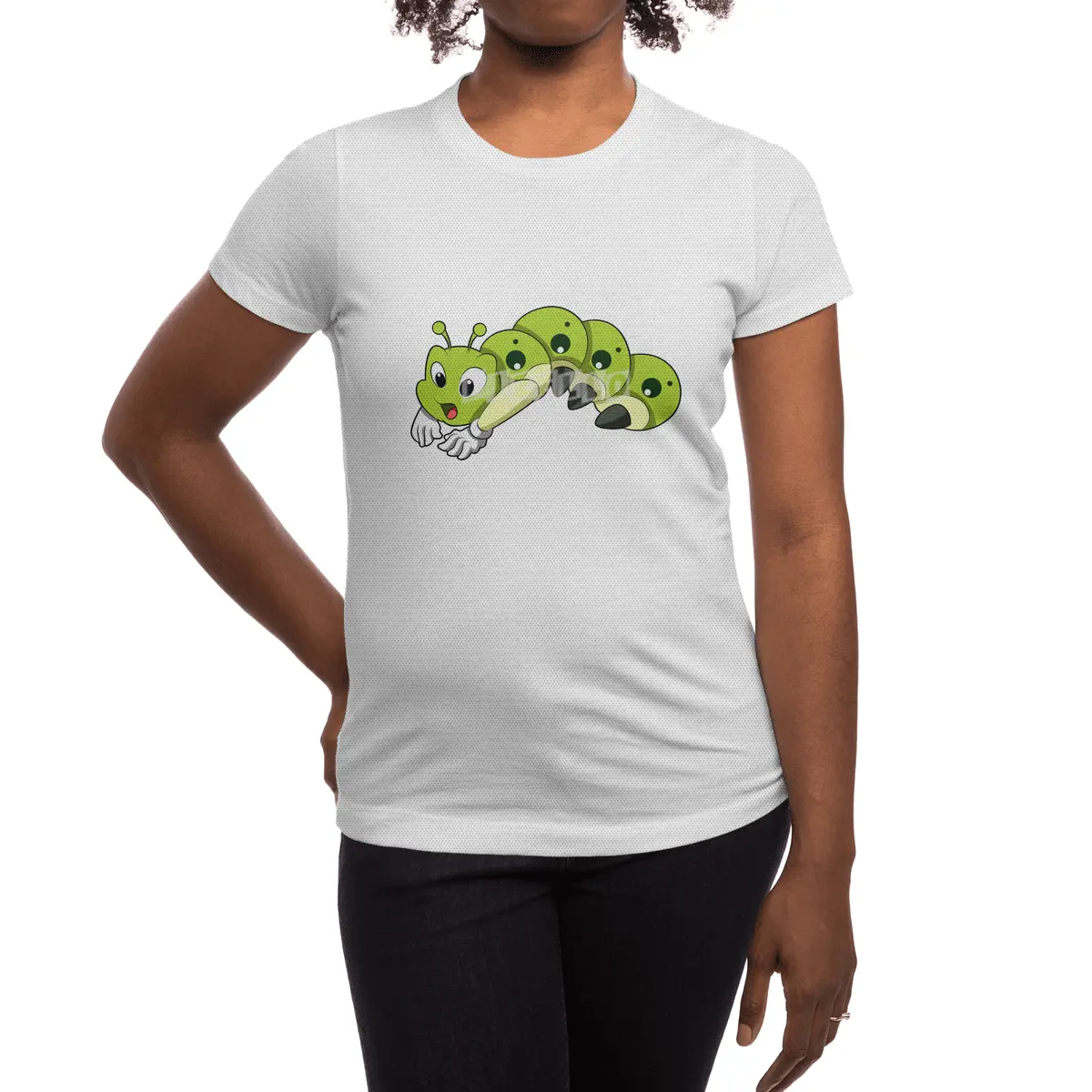 Caterpillar at Yoga Stretching exercises Spor T-Shirt