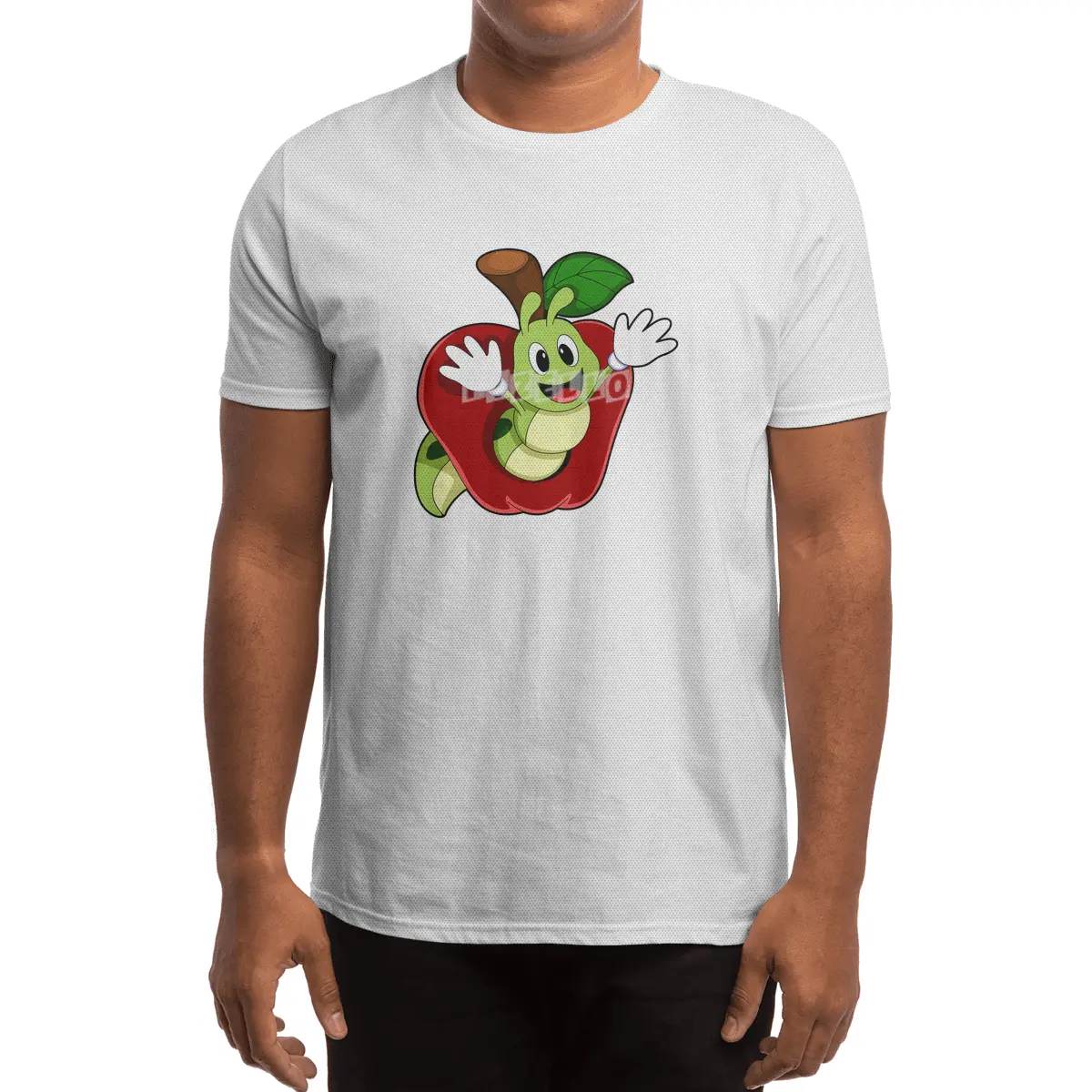 Caterpillar in Apple Spor T-Shirt