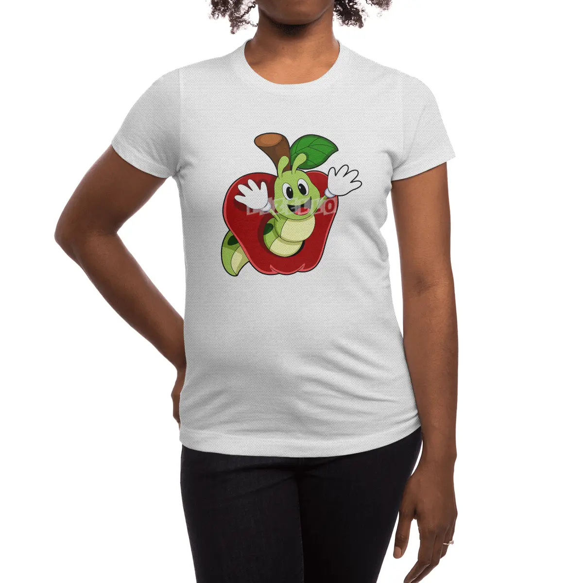 Caterpillar in Apple Spor T-Shirt