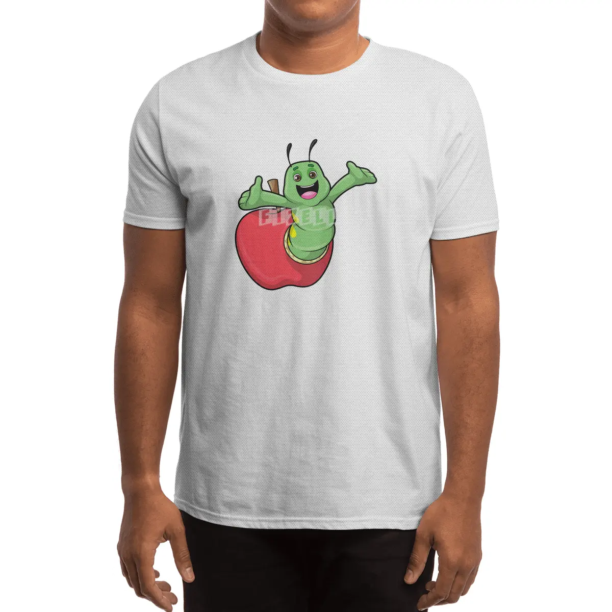 Caterpillar with Apple Spor T-Shirt