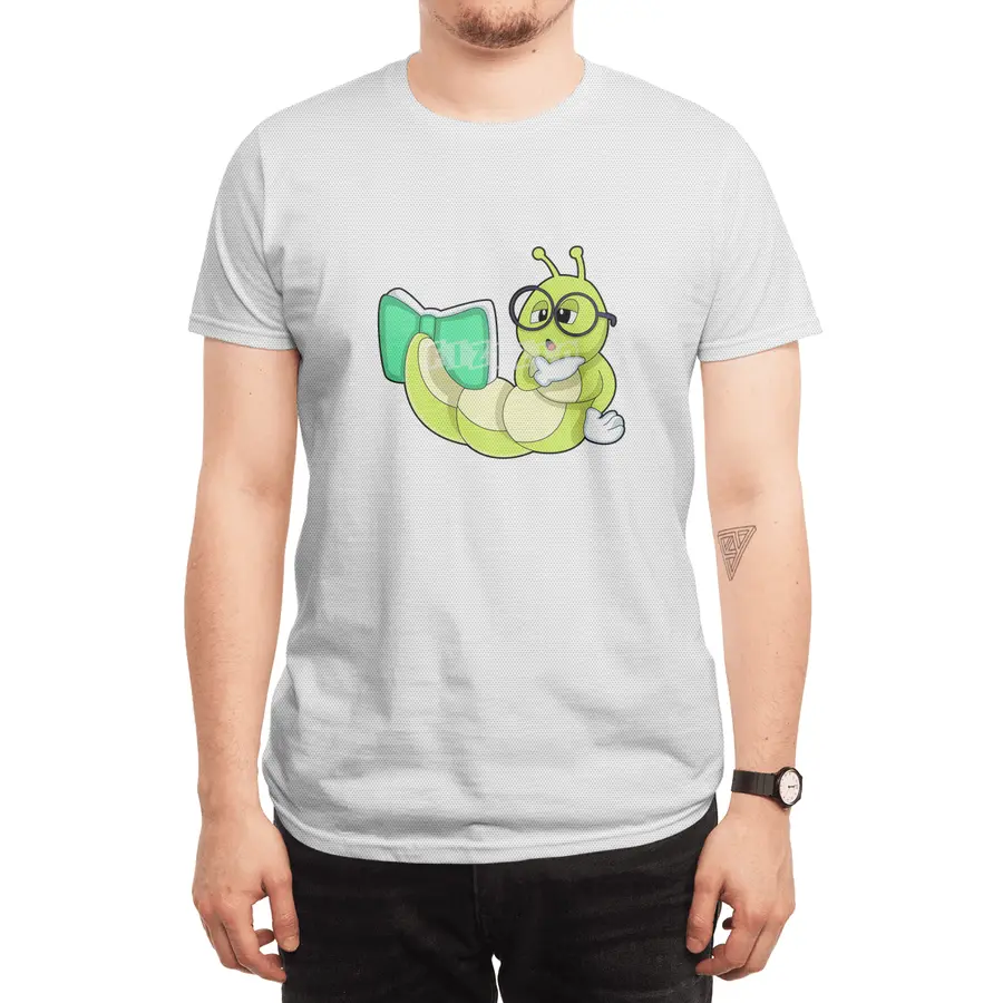 Caterpillar with Book Spor T-Shirt