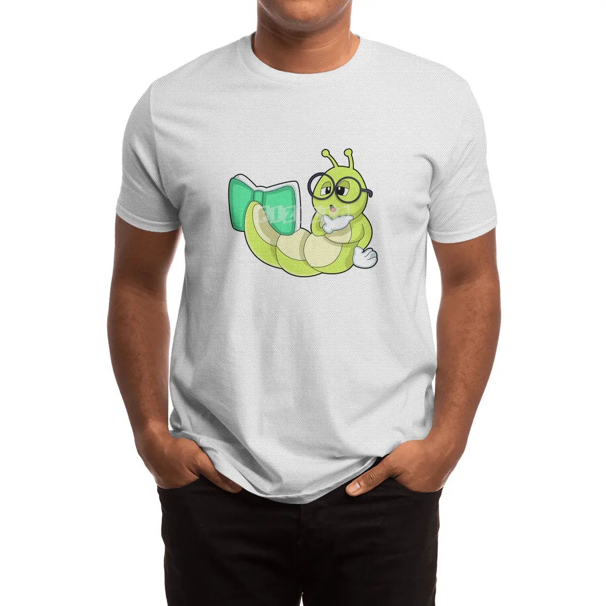 Caterpillar with Book Spor T-Shirt