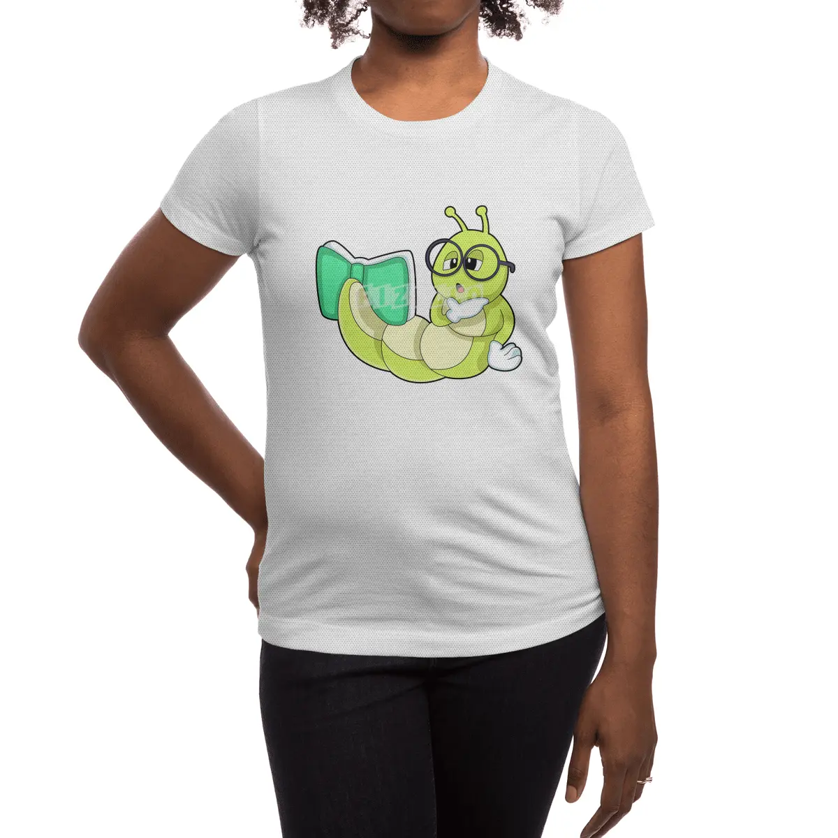 Caterpillar with Book Spor T-Shirt