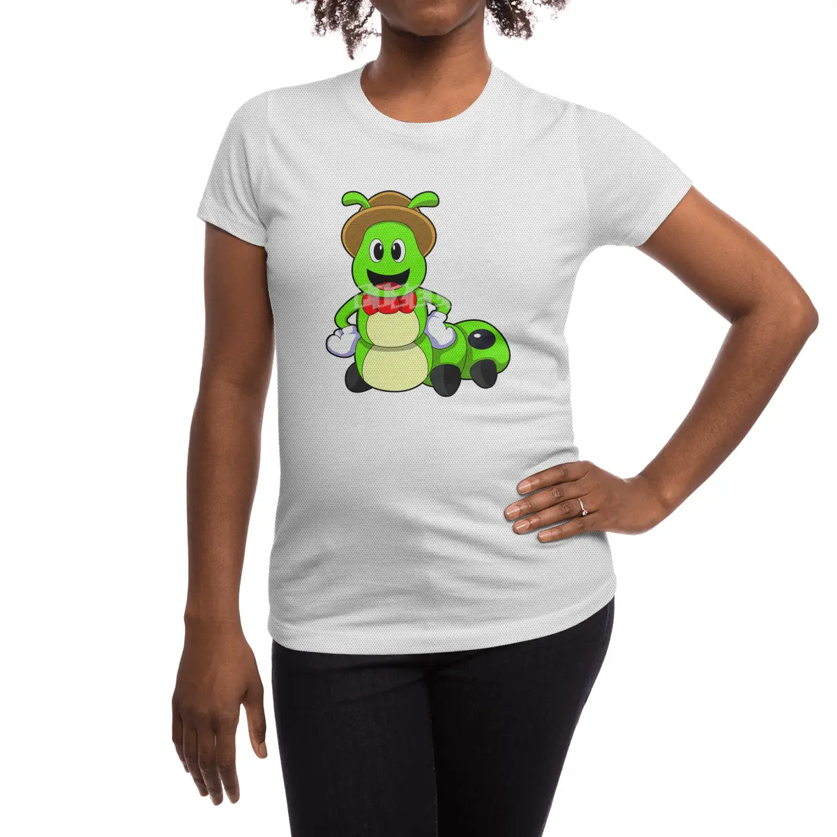 Caterpillar with Hat Spor T-Shirt
