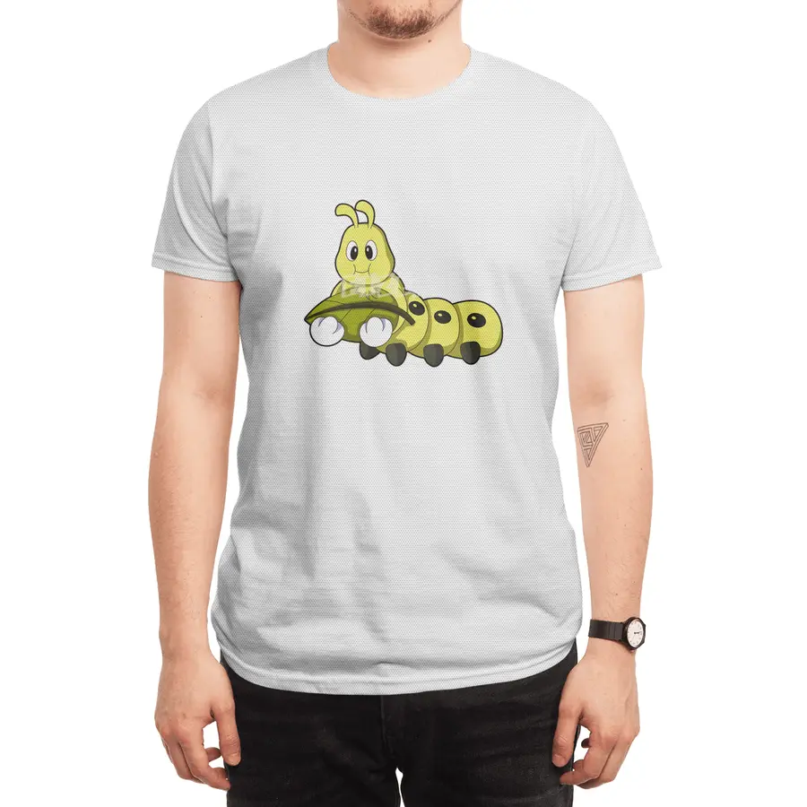 Caterpillar with Leaf Spor T-Shirt