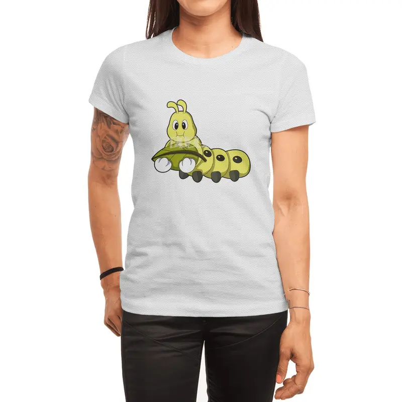 Caterpillar with Leaf Spor T-Shirt