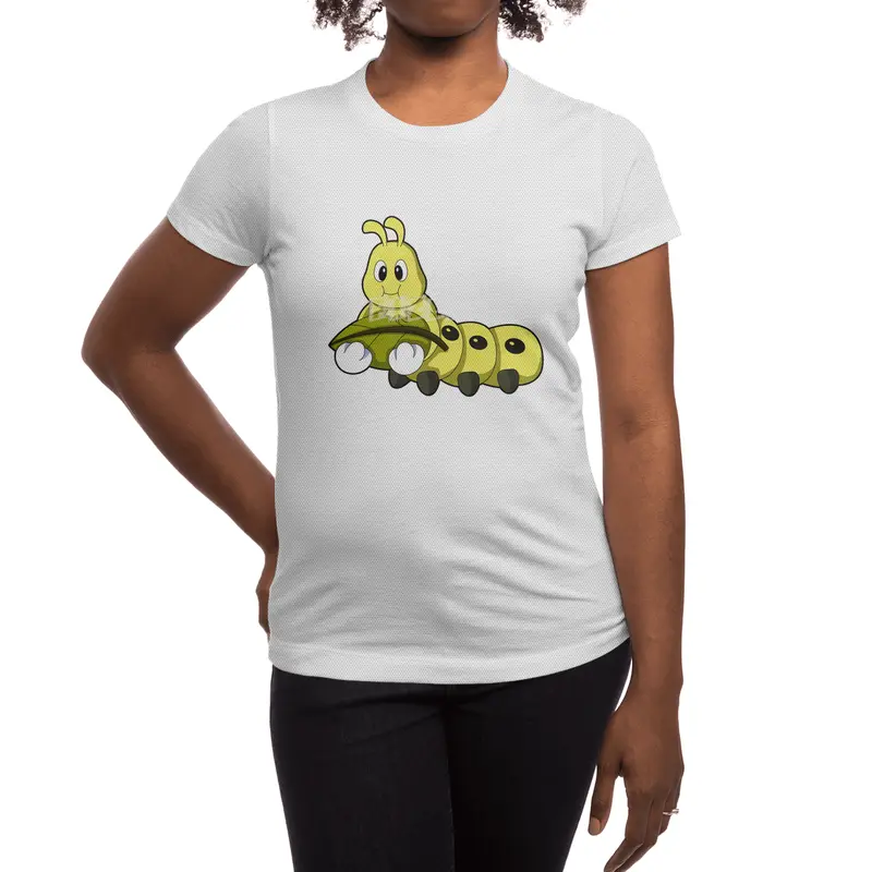 Caterpillar with Leaf Spor T-Shirt